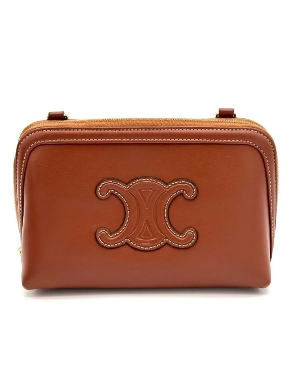 Celine Chain Shoulder Bag Clutch Cuir Leather